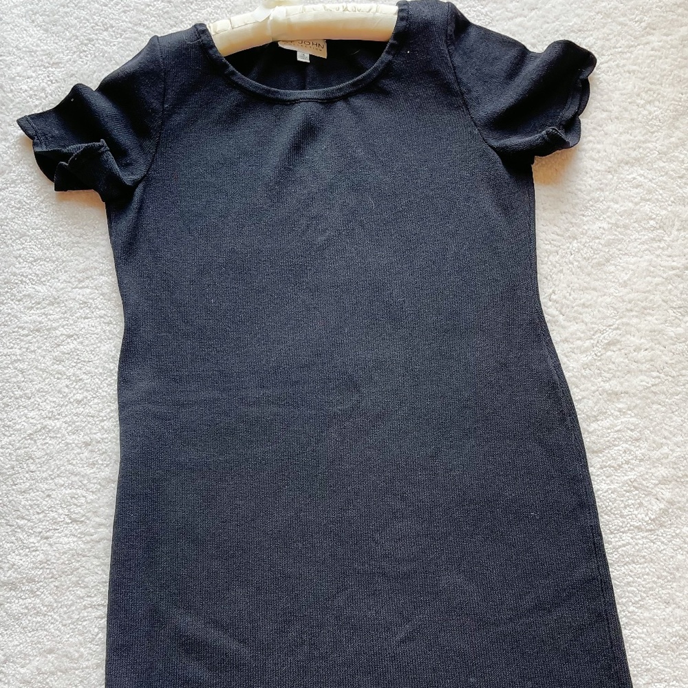 St John Collection Black Knit Dress size 14